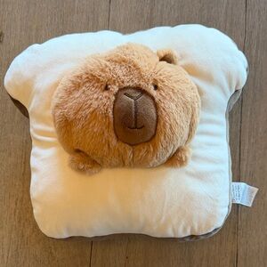 Miniso capybara bread Pillow - Brown and White